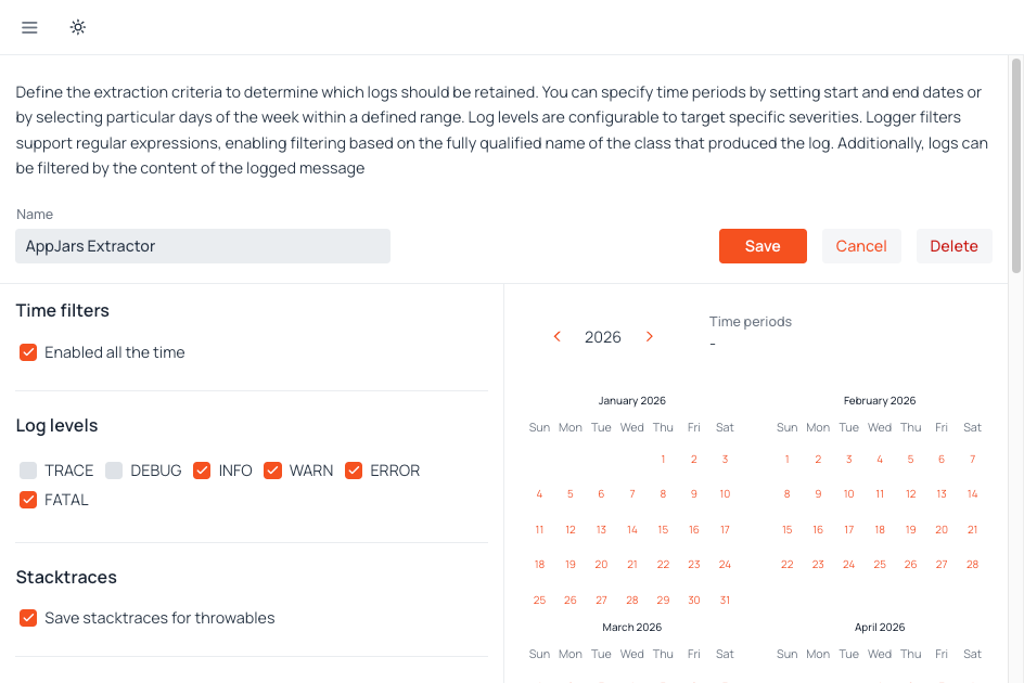 Activity Log screenshot