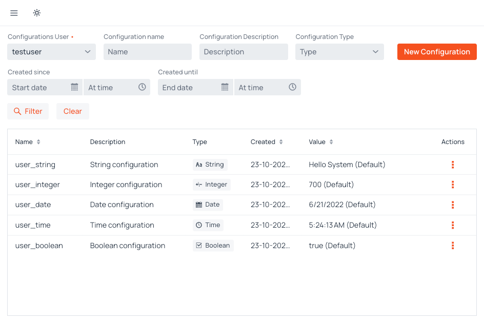 Configuration Manager screenshot