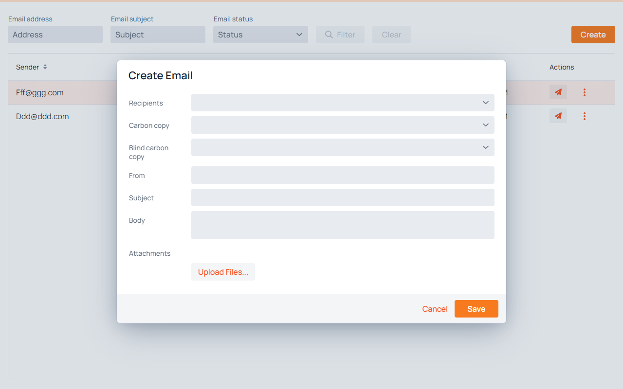 Email Manager screenshot